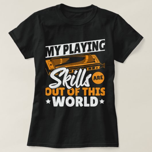 ハーモニカ遊恋人のハーモニカはハーモ頭が切れるニ Tシャツ (デザイン正面)