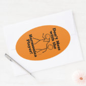 ハーモニカ選手のオーバルステッカーで混乱してはいけない 楕円形シール (封筒)