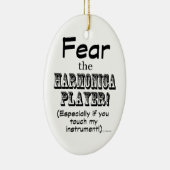 ハーモニカ選手を恐れる セラミックオーナメント (右)
