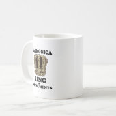 ハーモニカ・キング・オブ・楽器 コーヒーマグカップ (正面左)