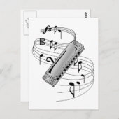 ハーモニカ ポストカード (正面/裏面)