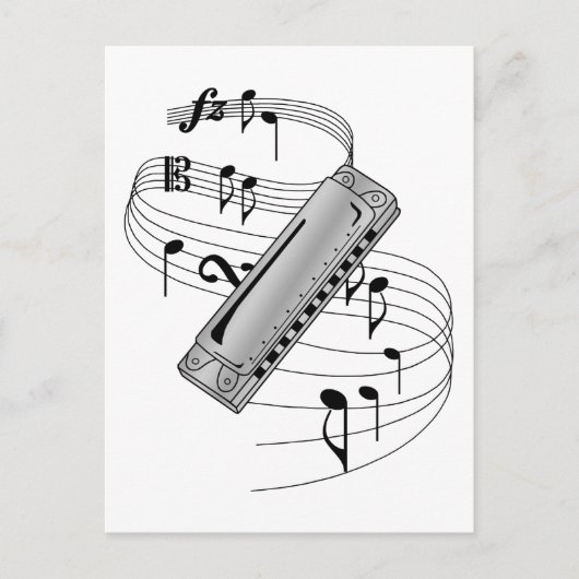 ハーモニカ ポストカード (正面)