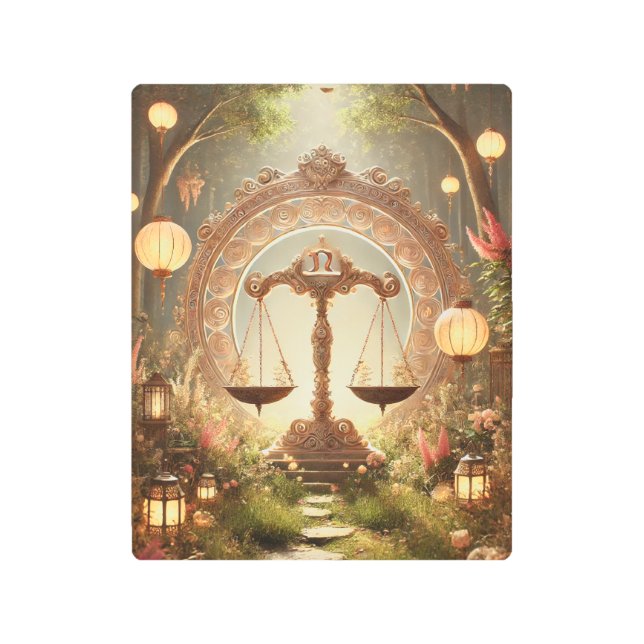 ハーモニックバランス：天秤座の本質 メタルプリント (正面)