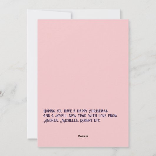 ハーモニーちゃん クリスマスベイビー 誕生のお知らせ フォト シーズンカード (裏面)