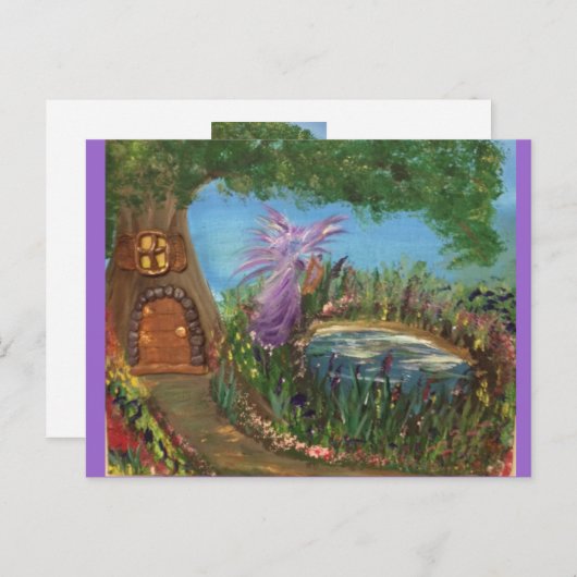 ハーモニーによる妖精の木の家 ポストカード (正面/裏面)