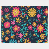 ハーモニーの花びら 60x80 フリースブランケット (正面(横))