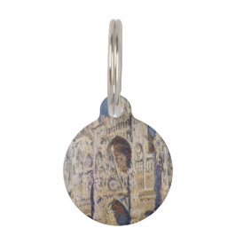 ハーモニーインブラウンド金ゴールドクロードモネ ペット　ネームタグ