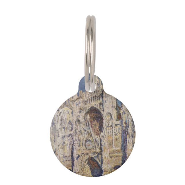 ハーモニーインブラウンド金ゴールドクロードモネ ペット　ネームタグ (正面)