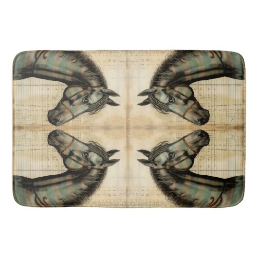 ハーモニーウマ科のスクライブアクセント バスマット (正面)