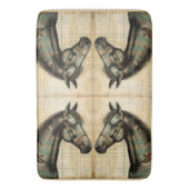 ハーモニーウマ科のスクライブアクセント バスマット (正面縦)