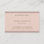 ハーモニーエレガントカラープロフェッショナルプお洒落ラン 名刺 (裏面)