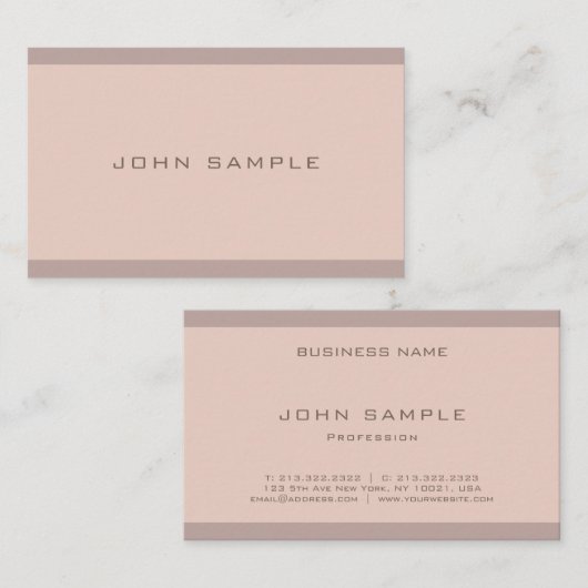 ハーモニーエレガントカラープロフェッショナルプお洒落ラン 名刺 (正面/裏面)