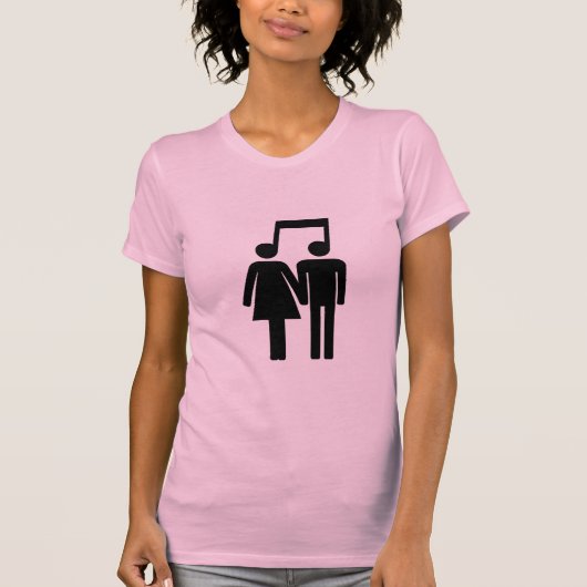 ハーモニーシャツのカップル Tシャツ (正面)