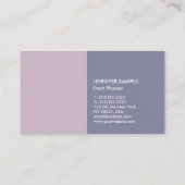 ハーモニーモダンエレガントカラーイベント 名刺 (裏面)