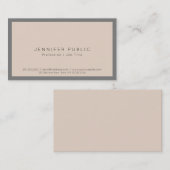 ハーモニーモダンカラーエレガントプレーン頭が切れるラグジュアリー 名刺 (正面/裏面)