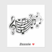 ハーモニー感じウィス:リズム – 音楽ノート シール (シート)