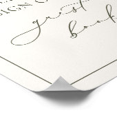 ハーモニー オリーブグリーン ゲストブックサイン ポスター (角)