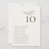 ハーモニー オリーブグリーン 席札カード 招待状 (正面)