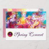 ハーモニー トリオ 春の音楽コンサート 招待状 (正面/裏面)