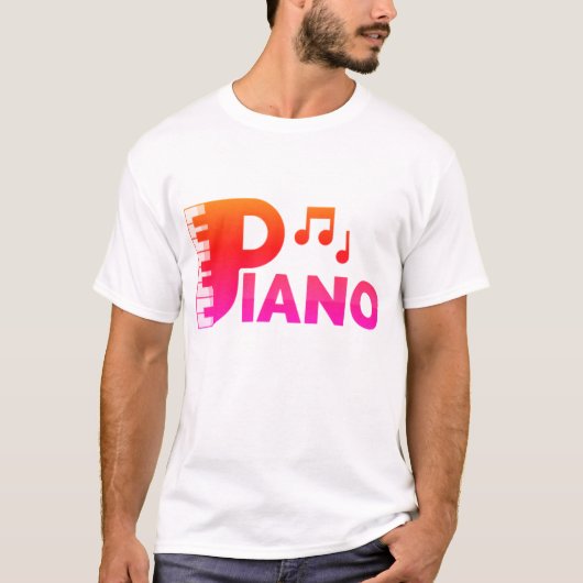 ハーモニー:ピアノデザイン» Tシャツ (正面)