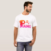 ハーモニー:ピアノデザイン» Tシャツ (正面フル)