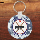 ハーモンスキーパトロール – 雪の迷彩柄 キーホルダー (正面)