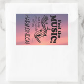 ハーモ感じニカ・ザ・ミュージック矩形ステッカー 長方形シール (バッグ)