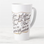 ハーモ素晴らしンを使ったワードアート カフェラテマグ (右アングル)