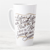 ハーモ素晴らしンを使ったワードアート カフェラテマグ (左アングル)