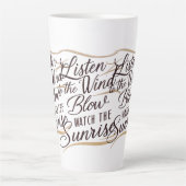 ハーモ素晴らしンを使ったワードアート カフェラテマグ (正面)