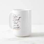 ハーモ素晴らしンを使ったワードアート コーヒーマグカップ (正面左)