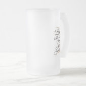 ハーモ素晴らしンを使ったワードアート フロストグラスビールジョッキ (正面右)