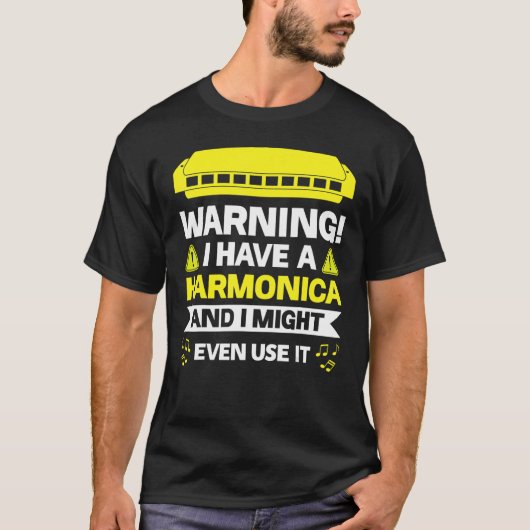 ハーモ警告ニカを持っていて、使うかもしれない Tシャツ (正面)