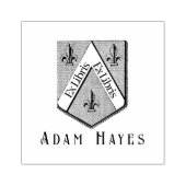 ハーランド中世シールドEx Libris ラバースタンプ (インプリント)