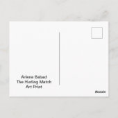 ハーリングの試合 ポストカード (裏面)