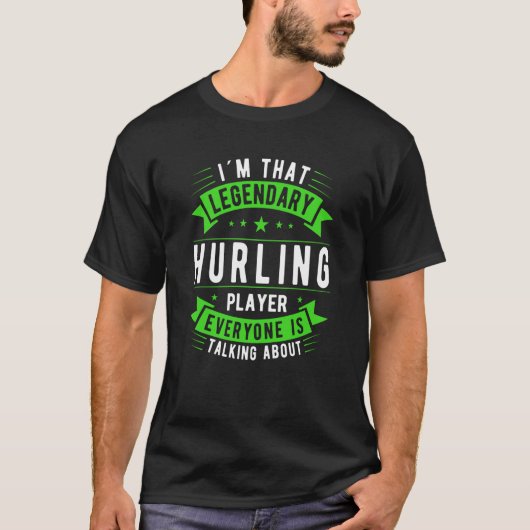 ハーリングプレーヤーことわざ Tシャツ (正面)