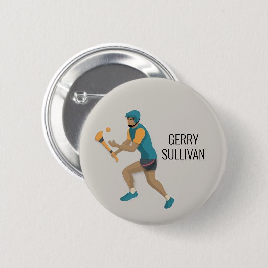 ハーリング 缶バッジ (正面&裏面)