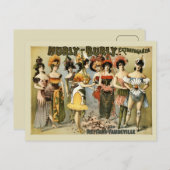 ハーリーバーリーバサバンザとヴォードヴィルヴィンテージ ポストカード (正面/裏面)