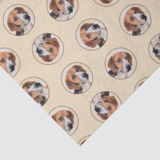 ハーリ絵を描ーのトライカラーかわいいオリジナルドッグアート 薄葉紙 (詳細)