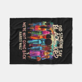 ハールに戻らないと言った人は フリースブランケット (正面(横))