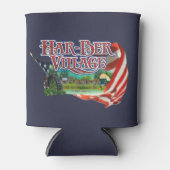 ハールバービレッジアンドフラッグクーラーボックス 缶クーラー (正面)