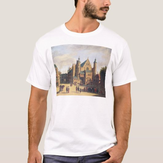 ハールレムの町の広場 Tシャツ (正面)