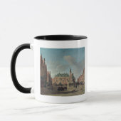 ハールレムのGrote Marktの眺め マグカップ (左)
