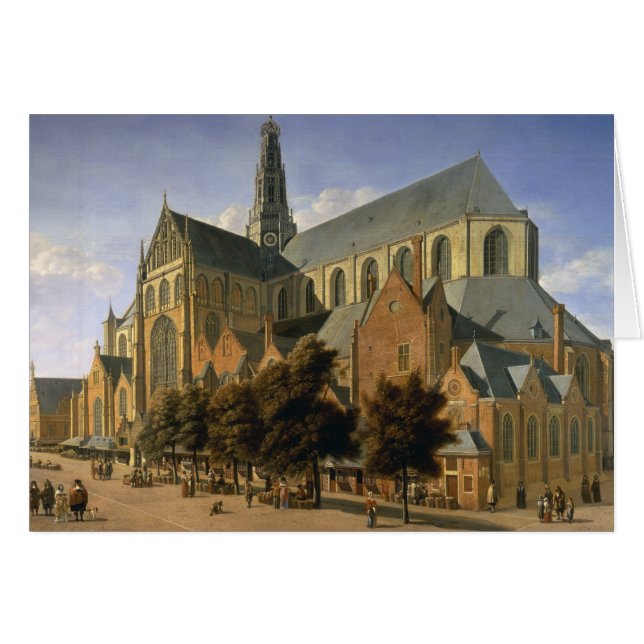 ハールレムのSt. Bavo、1666年の教会 (正面横)