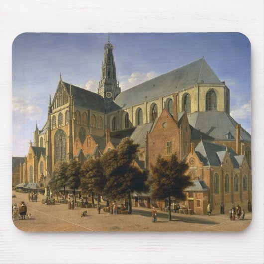 ハールレムのSt. Bavo、1666年の教会 マウスパッド (正面)