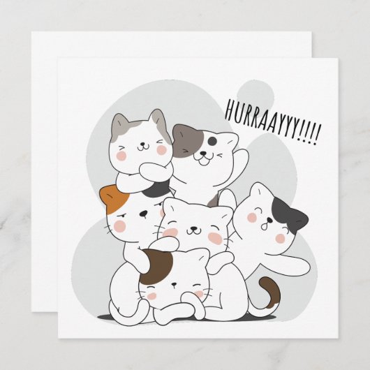 ハーレイイ 招待状 (正面/裏面)