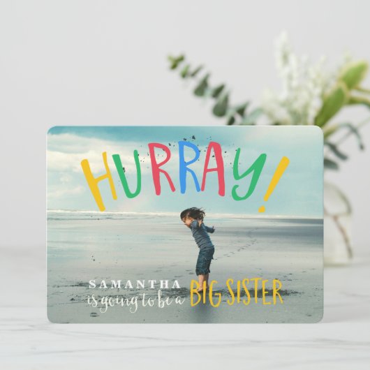 ハーレイ！ |姉妹写真妊娠のお知らせ 案内状 (スタンド正面)