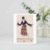 ハーレキンアールデコファッションファビウスロレンツィ ポストカード (スタンド正面)