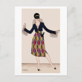 ハーレキンアールデコファッションファビウスロレンツィ ポストカード (正面)