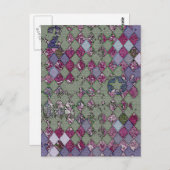 ハーレキンデザイン ポストカード (正面/裏面)